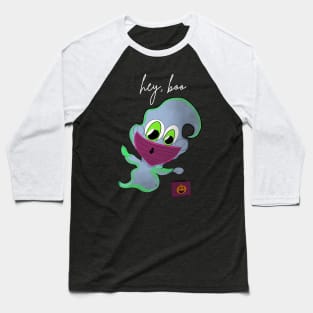 Hey, Boo - Cute Ghost Baseball T-Shirt